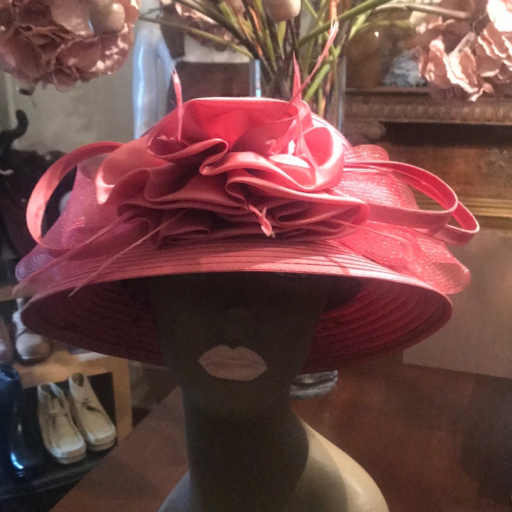 Giovanni lady’s hat deep blush